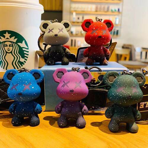 Violent Bear Creative Cartoon Cool Gradient Plush Chameleon