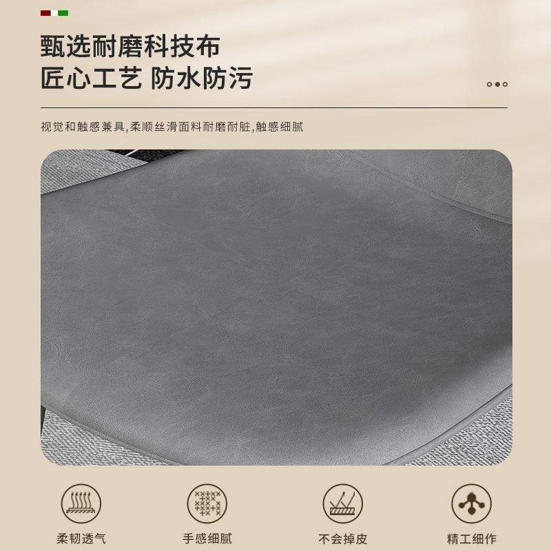 餐椅家用防猫抓奶油风北欧轻奢现代简约餐厅凳子办公椅靠背椅Tω