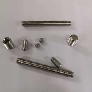 SUS304 GB77内六角平端无头紧定机米螺丝M1.6M2M2.5现货 DIN913