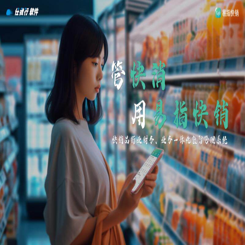 管家婆易指快销快消品行业电脑手机端进销存解决拜访配送考勤