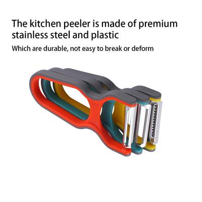 3Pcs Stainless Steel Multi-function Potato Peeler Fruit Vege