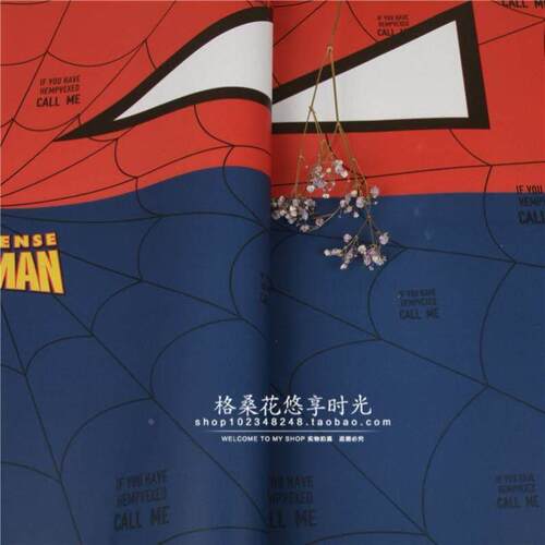 superhero spiderman gift wrap paper礼物包装纸男孩儿童蜘蛛侠
