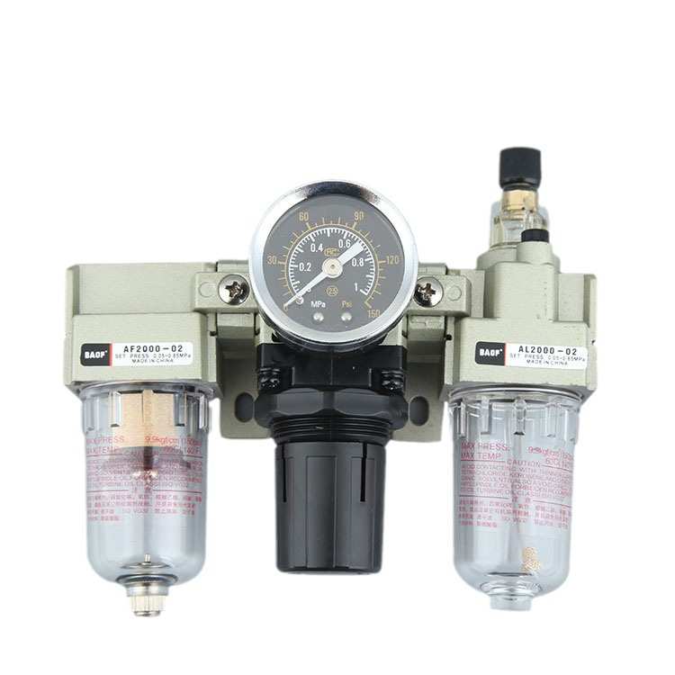 气动油水分离器气泵空气过滤器排水气源处理器三联件AC2000-02