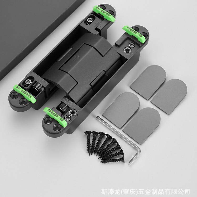 合页液压缓冲阻尼十字铰链可90度定位暗门关门木门自关柜门承重