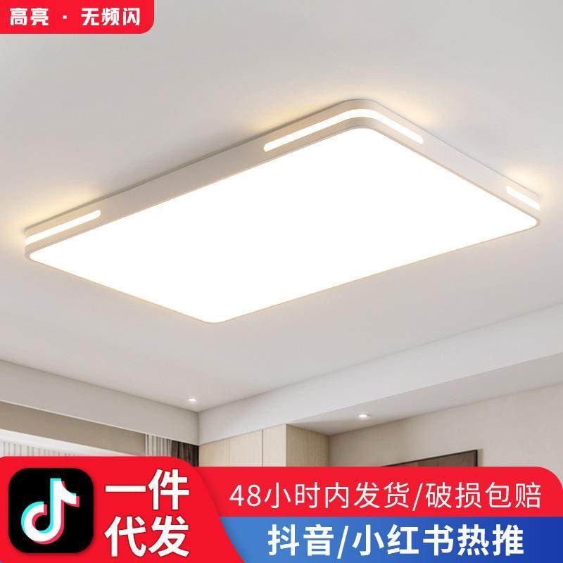 led超薄客厅大厅主灯中山家装灯饰智能声控房间卧室高级感吸顶灯