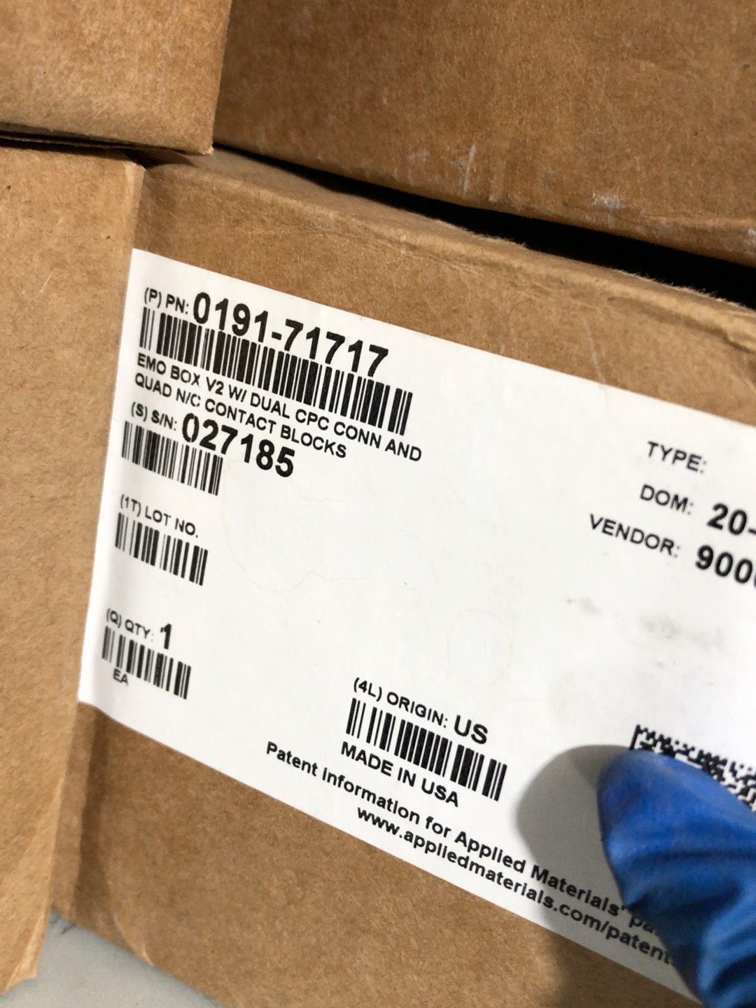 全新AMAT 0191-71717 EMO BOX V2