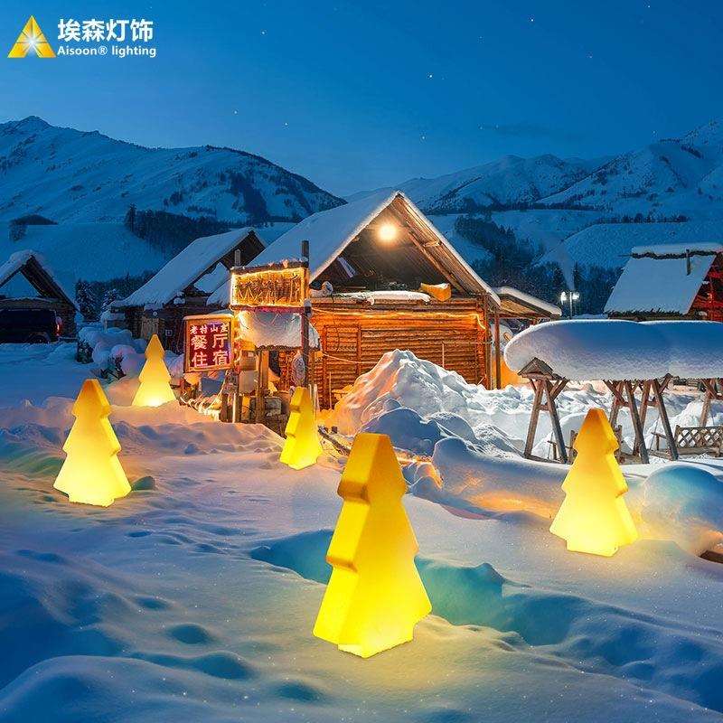 圣诞树星星灯装饰摆件酒店商场橱窗广场酒店大堂圣诞节美陈氛围灯