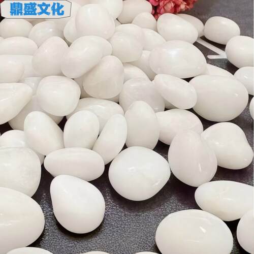 河南白色抛光鹅卵石铺路铺地花园造景天然小石头雨花石子原石豆石