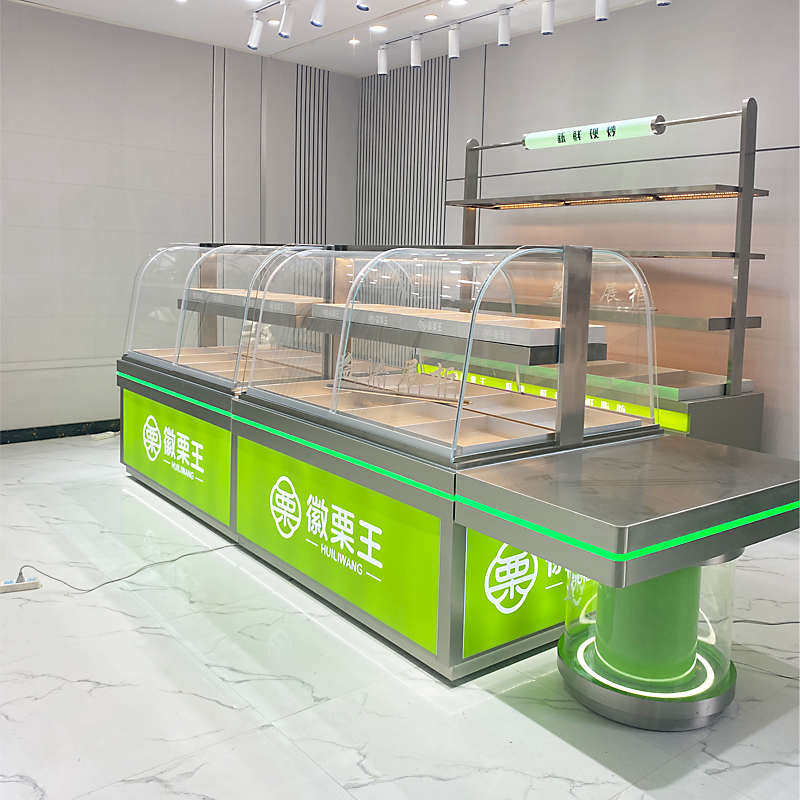 面包柜面包展示柜中岛柜桃酥柜西点柜货架蛋糕店炒货柜烘焙定制