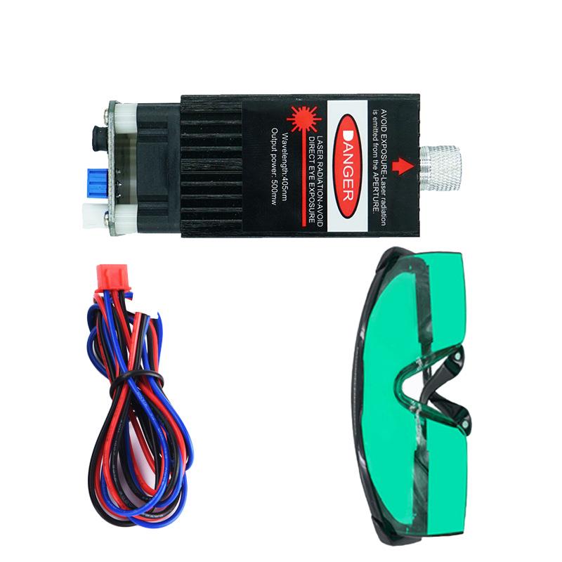 新版5500mw/蓝紫光450nm激光管/激光头/CNC雕刻机/激光雕刻机配件图片