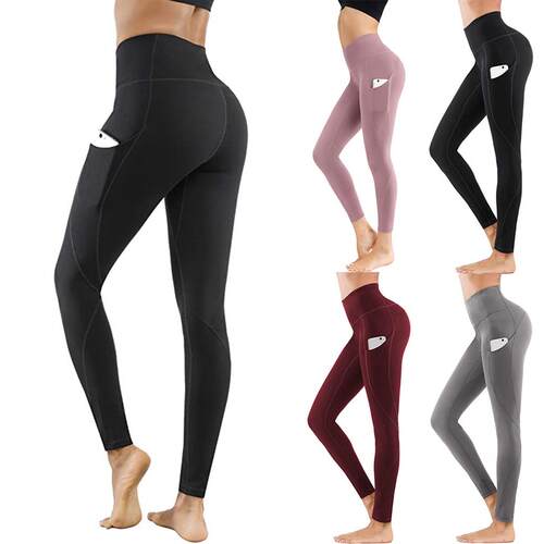 4 women pants elastic abdomen buttocks leisure Legging