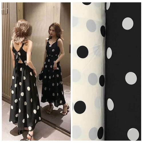Elevate Your with Our Polka Dot Dress in Rice White or Black