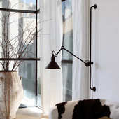 北欧创意卧室床头灯工业风设计师客厅书房楼道背景墙旋转摇臂壁灯