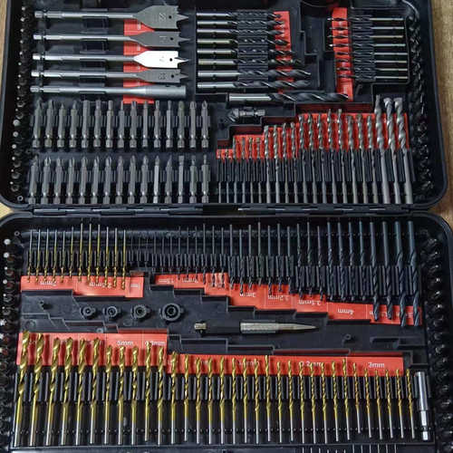 件套麻花钻水泥钻头器套钻扁组合工具套装孔钻开供应组246木工