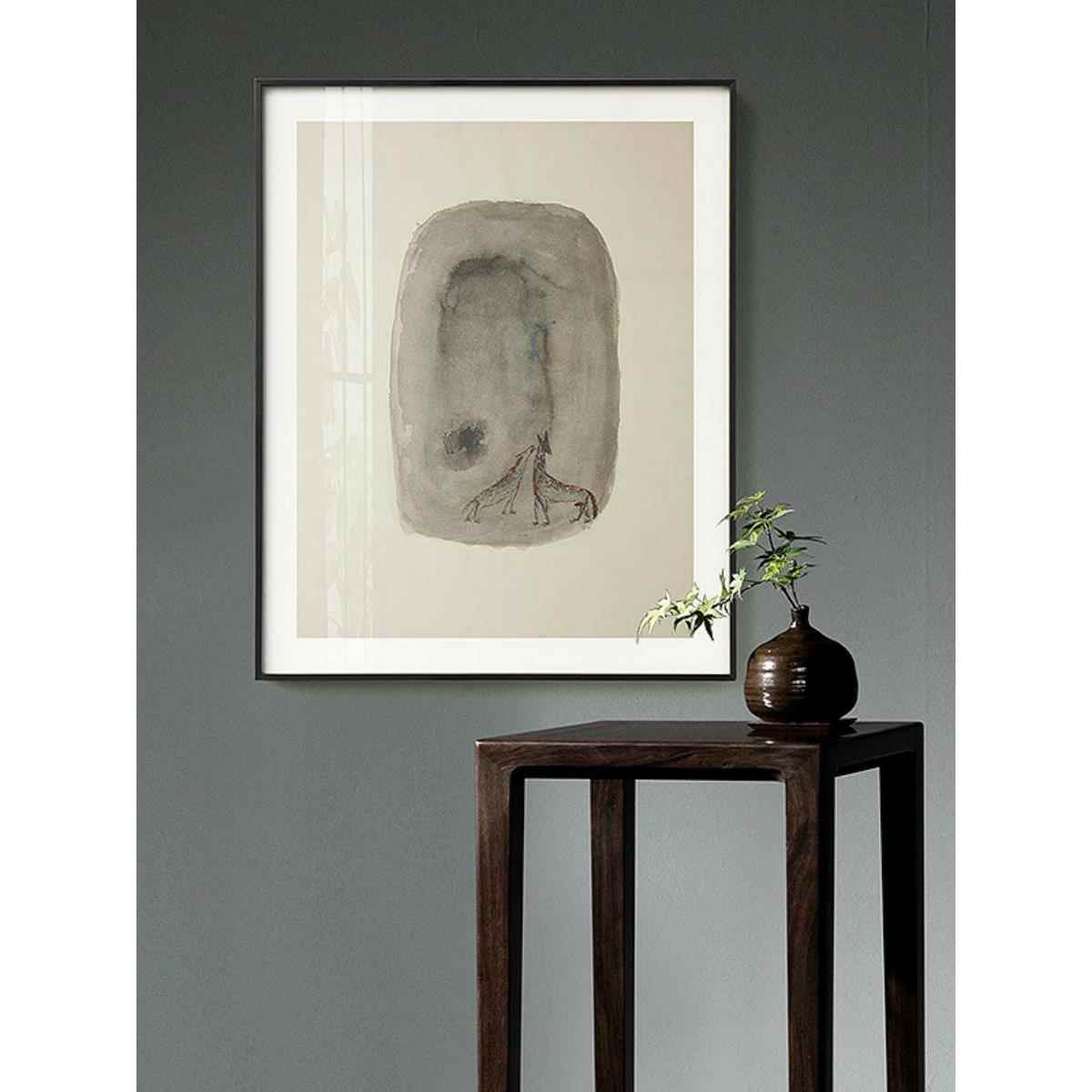 新款赵无极抽象装饰画客厅背景墙壁画新中式餐厅玄关卧室极简挂