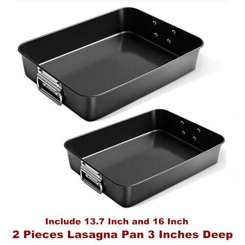 Lasagna Pan Baking Dish for Roasting Rectangle Cake Sets