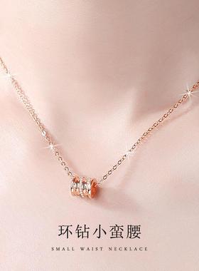 小蛮腰S999纯银项链女2024新款轻奢小众高级感配饰生日礼物送女友