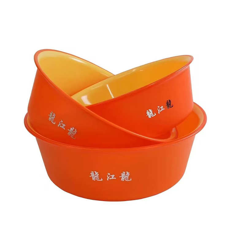 龙江龙鲢鳙双色饵料盆加深底开饵盆三件套加厚大号钓鱼散炮不粘饵