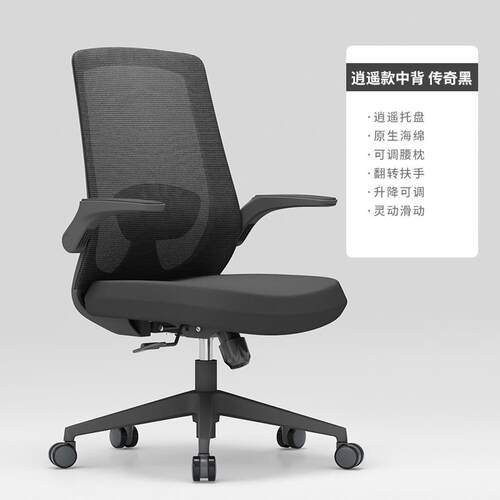 高档果电脑椅家学习椅法书房书桌学生写字办公可躺座椅人体子工用