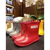 外穿防滑软底轻便男女童宝宝中筒雨靴幼儿防水鞋 简约时尚 儿童雨鞋