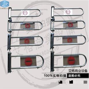 不锈钢超市进出口器 收银柜台禁行器 单向禁行门 挡门器护栏组合