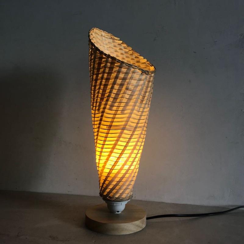 田园餐厅饭店卧室阳台日式灯笼卧室榻榻米灯具简约竹藤布艺吊灯