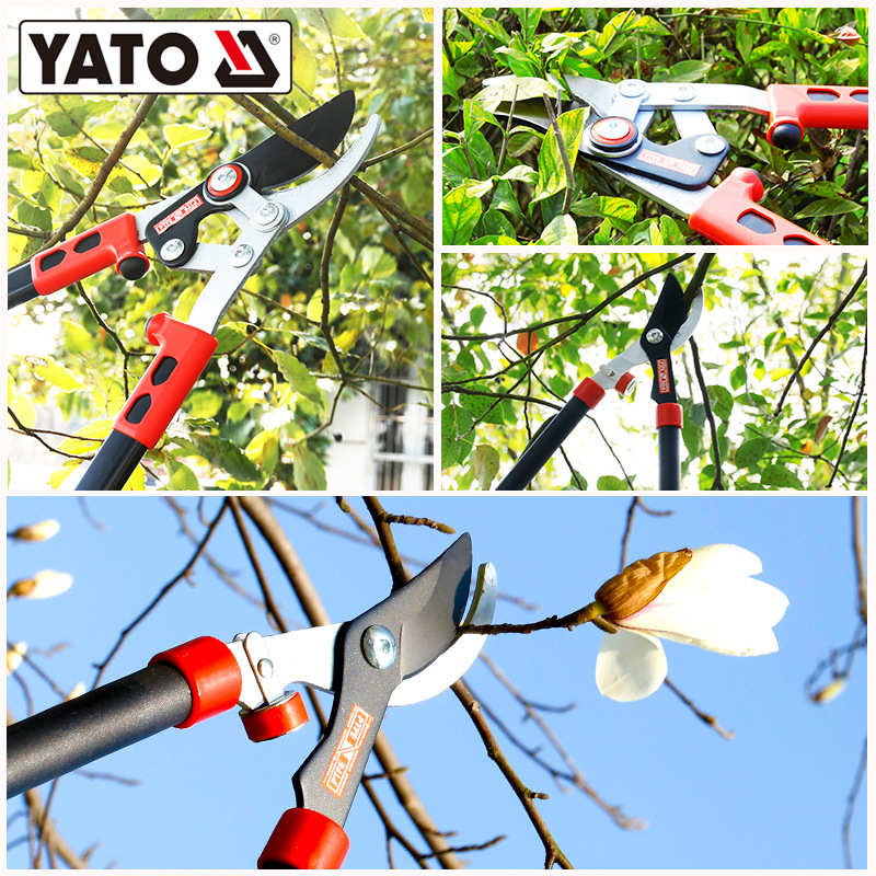 YATO高空摘果杨梅枇杷花椒果树采摘园林修剪树枝强力粗枝剪刀