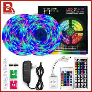 led灯带2835RGB七彩软灯条低压12V跑马灯24键 44键红外控制器套装