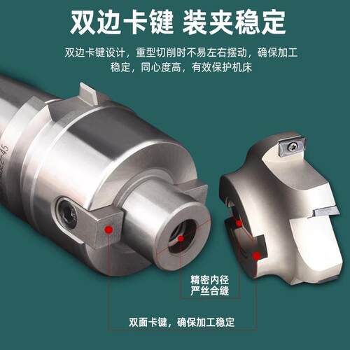 FMA铣刀柄英制数控加工中心平面铣刀盘刀柄BT40-BT50全系列