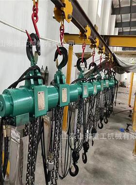 行走式固定式5吨气动葫芦好安装加粗链条承重力强环链式气动葫芦