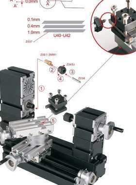 Little Devil 微型机床配件 S/N:Z044MT 二工位刀架