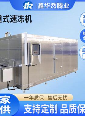 蛋挞皮土豆芝士球冷冻半成品商用食品加工设备大容量隧道式速冻机