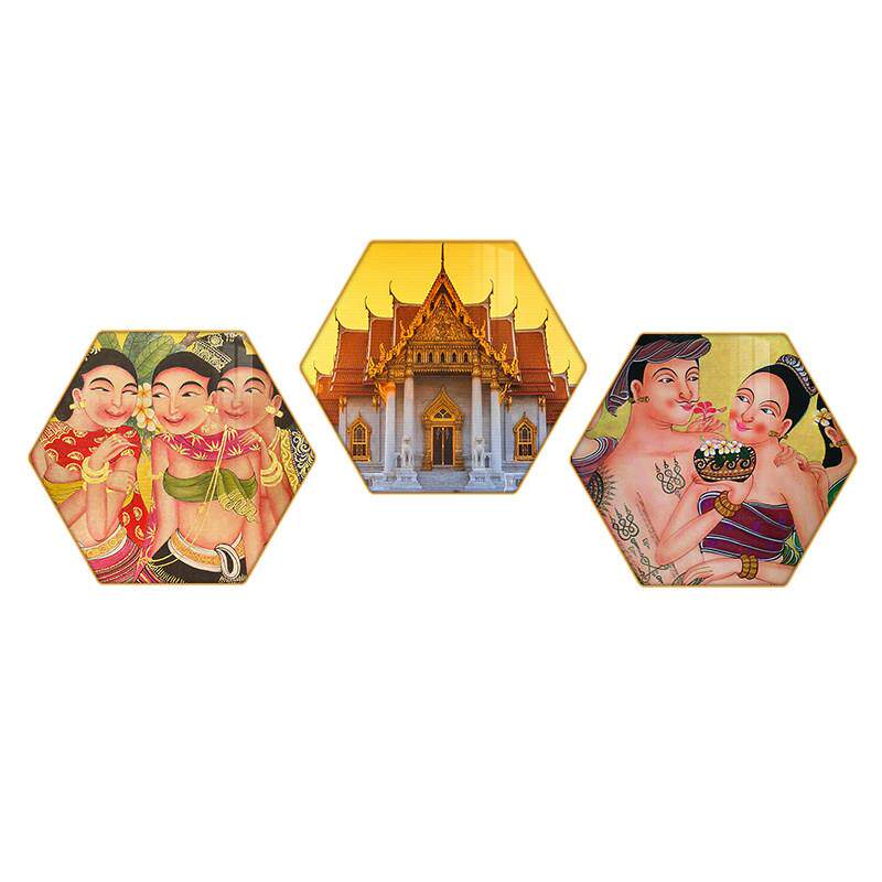 东南亚装饰画泰国风情壁画泰式挂画饭店餐馆墙面壁饰背景墙装修画