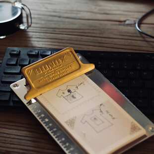 日本dulton金属文件夹垫板菜单夹办公写字板画夹a4 b5 a6带刻度