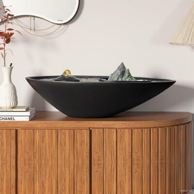 流水摆件喷泉循环水系QGA代约水玄关景现客厅办公室桌上送简礼品