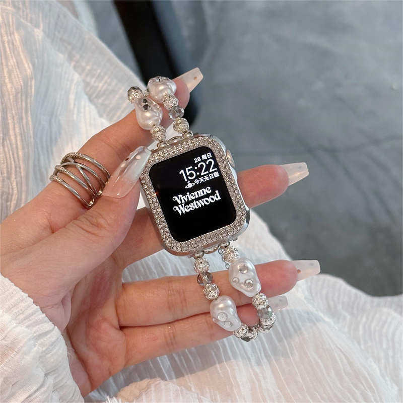 小众高级水钻iwatchS9表带适用S8苹果手表表带applewatch表带女款