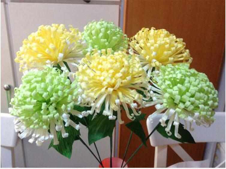 彩色皱纹纸卷边纸伸缩纸手揉纸diy手工材料玫瑰花鲜花花束包装纸详情12