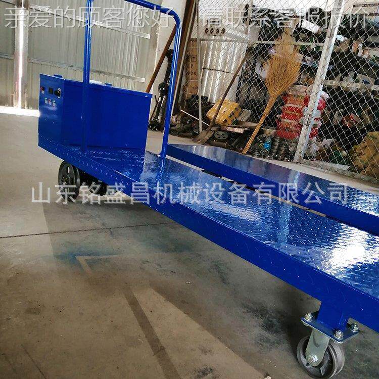 大棚控轨电运输612道车果园蔬菜动平板采摘车农用遥搬运车电动打