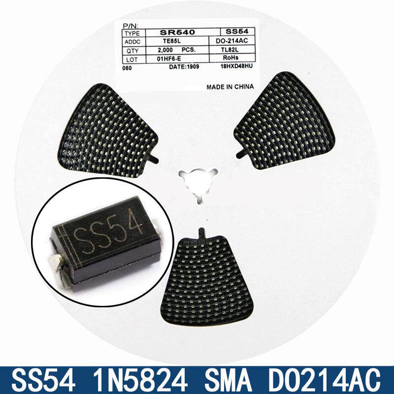 贴片肖特基二极管SS14/SS24/SS34/SS36/SS54/M7/1N5822 SMA整盘