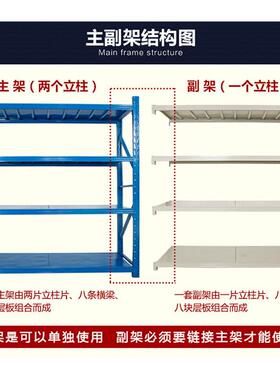 6E3X重型货仓储库仓角钢置物135架展示物储多层家用承重落架地铁