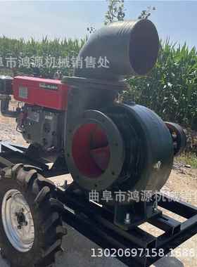 拖泵拉机2后挂6寸抽水机3马力柴油机喷灌农业灌FWK溉排悬涝水泵