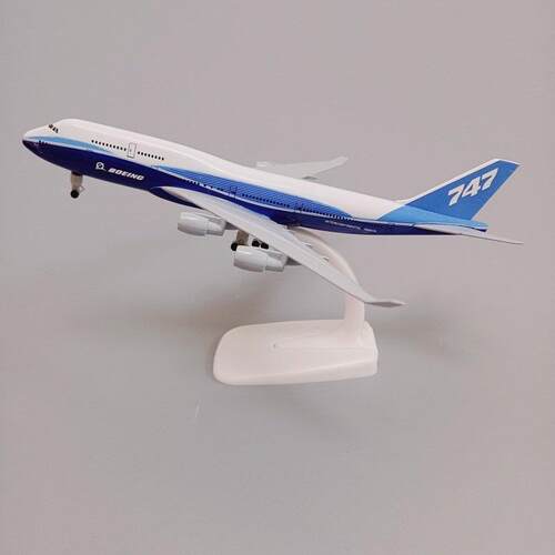 带轮子20cm原型机Boeing波音B747原机型合金仿真飞机模型金属航模
