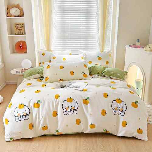 正品纯四米件式100全棉床棉品套件被套2x2.3米2.x22.4m被罩220x24