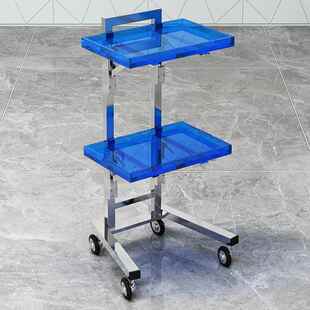 高档美发店工具车烫理发专用染推车杠子纳收置物架剪发店可移动小