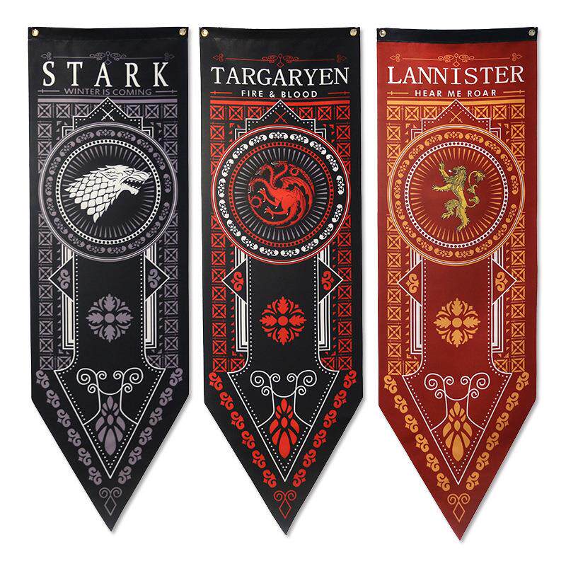 权力的游戏赛事横幅套3pk 史塔克家族 Lannister Flag装饰旗