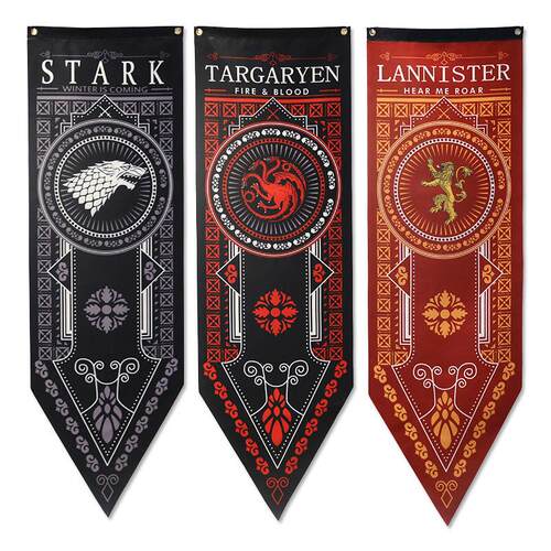 权力的游戏赛事横幅套3pk 史塔克家族 Lannister Flag装饰旗