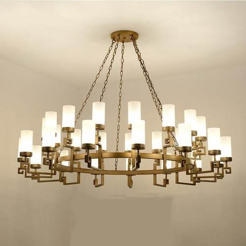 中式ASD-KH00酒餐桌复式客厅大厅双楼层包厢餐新厅灯店工程大堂饭