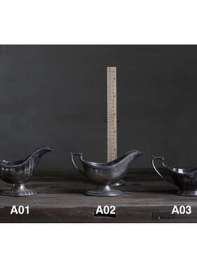 葡萄杯 西洋旧物Vintage古董复古美食摄影镀银摆件【二店道具铺】