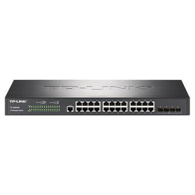 TP TL-SH5428 万兆上联三层网管交换机/24GE+4SFP普联光口云管理