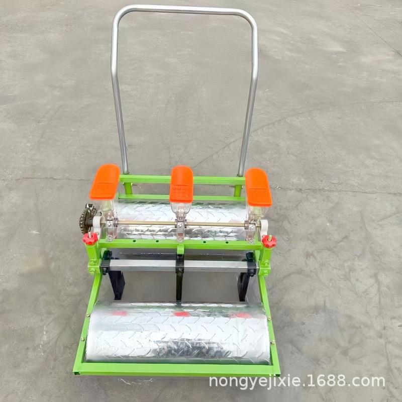韩式手推三行蔬菜精播机小青菜播种机空心菜大葱籽精播机香芹播种